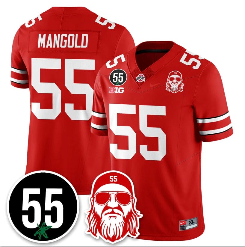 Nick Mangold Jersey #55 Ohio State Buckeyes Vapor Limited Stitched - Image 4