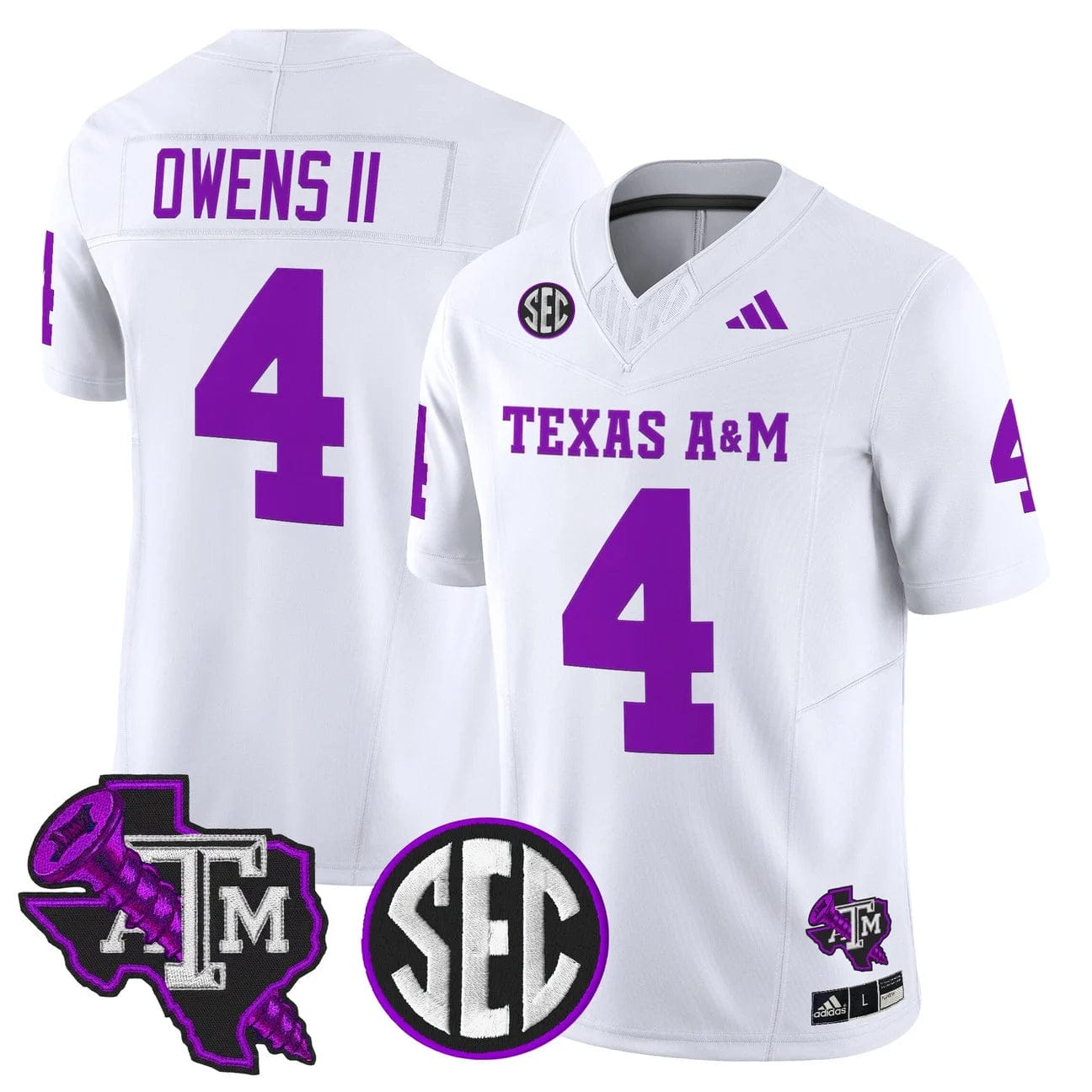 Rueben Owens II Jersey #4 Texas A&M Aggies DJ Screw Vapor Limited Stitched - Image 3