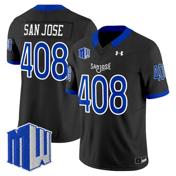 Alternative view of San Jose Jersey #408 San José State Spartans 2025 Limited Stitched