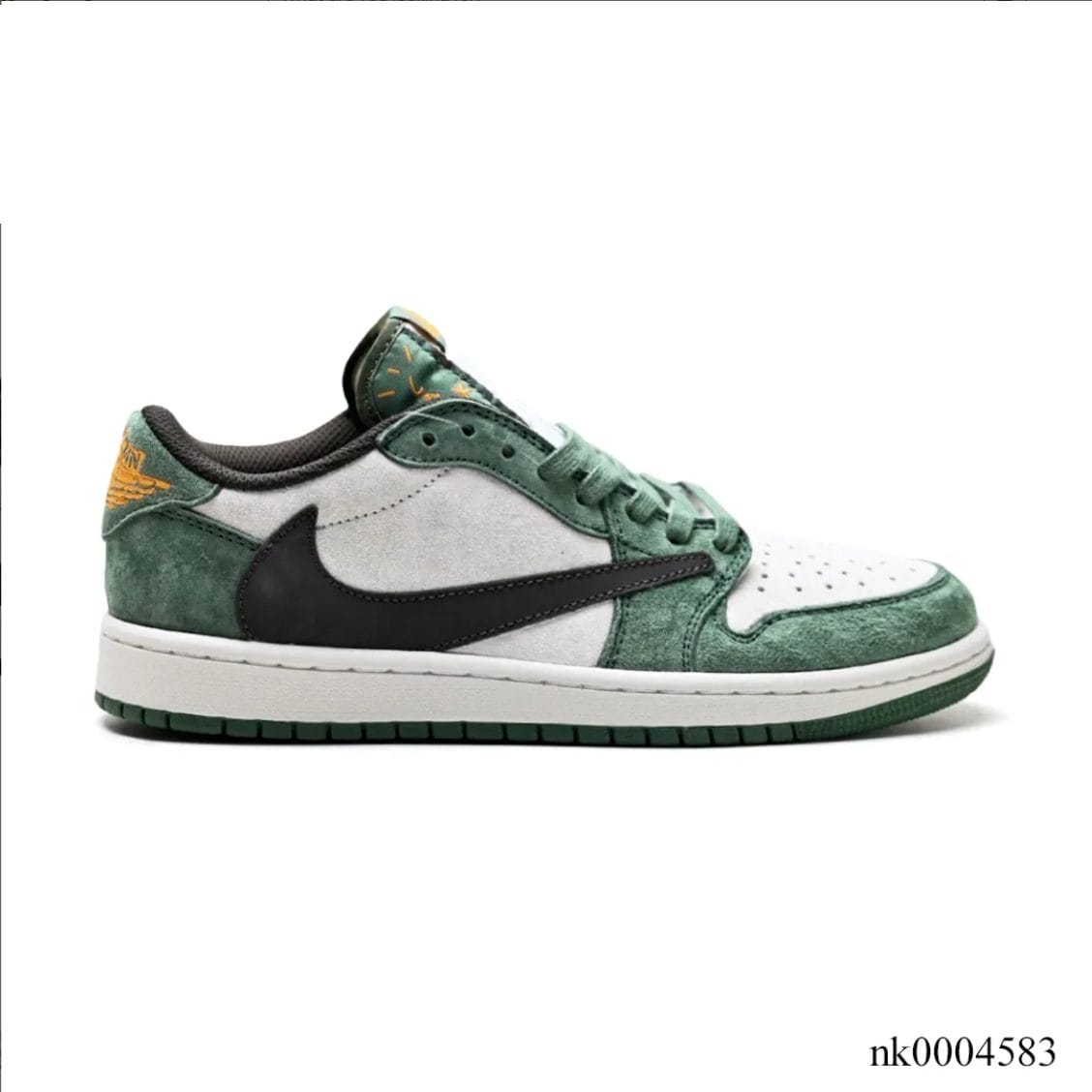 Travis Scott x Air Jordan 1 Low OG SP Green Velvet Shoes Sneakers - Image 11