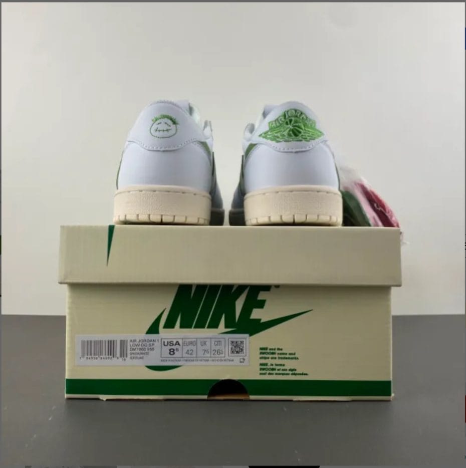 Travis Scott x Air Jordan 1 Low OG Matcha Shoes Sneakers - Image 5