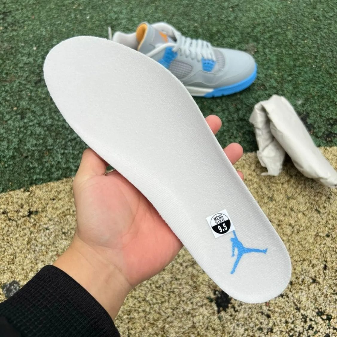 Air Jordan 4 LS Mist Blue Shoes Sneakers - Image 12