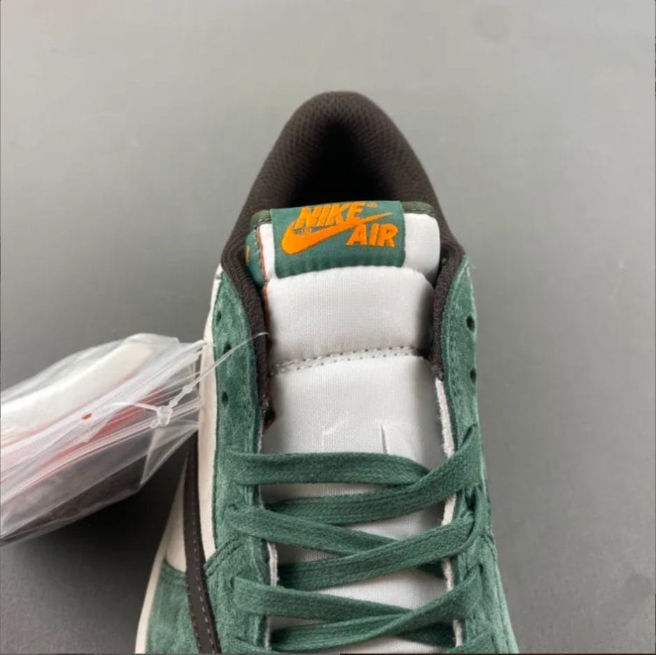 Travis Scott x Air Jordan 1 Low OG SP Green Velvet Shoes Sneakers - Image 12