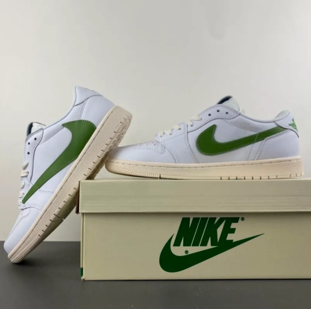 Travis Scott x Air Jordan 1 Low OG Matcha Shoes Sneakers - Image 6