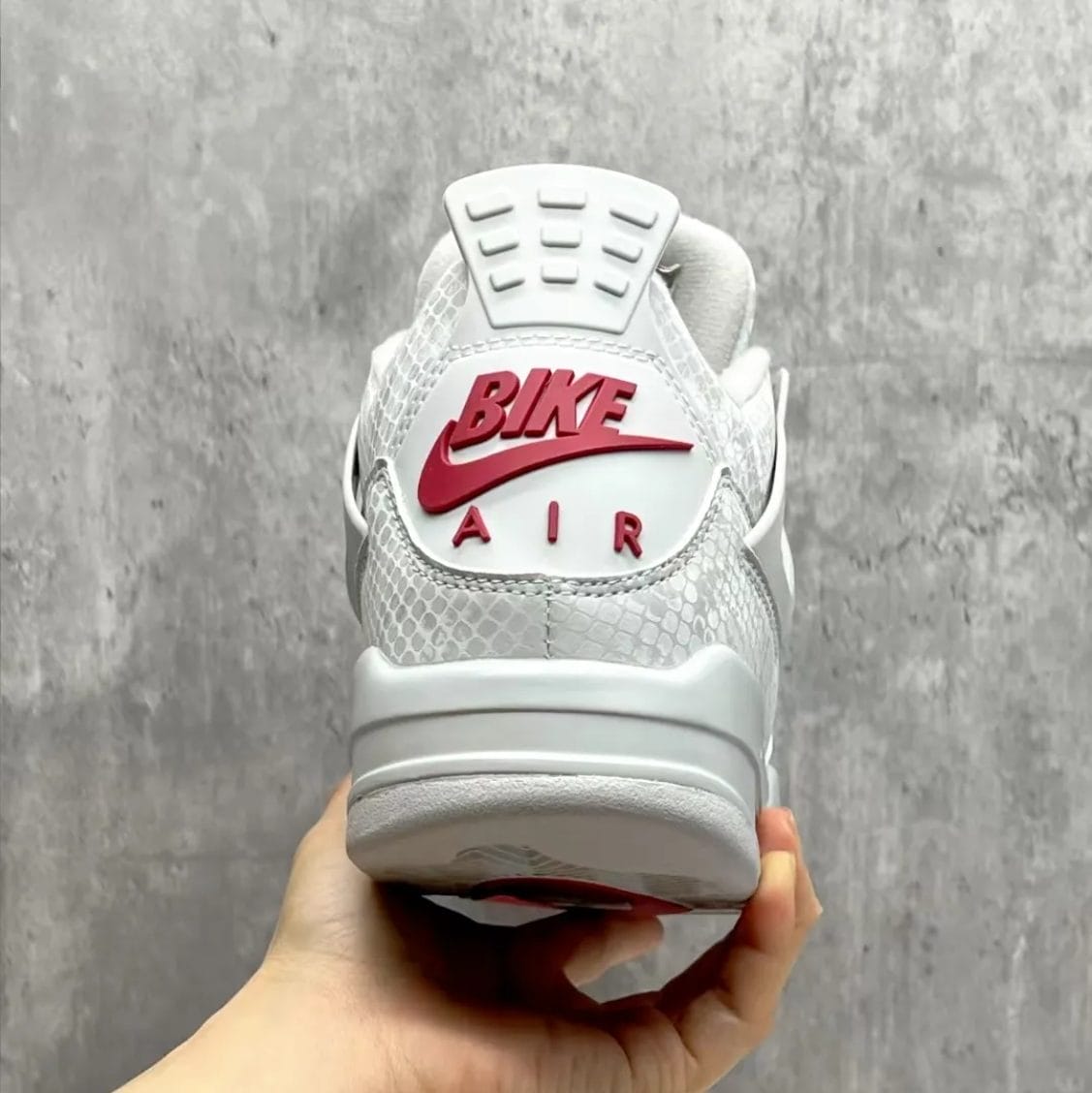 Nigel Sylvester x Air Jordan 4 White Grey Mamba Shoes Sneakers - Image 8