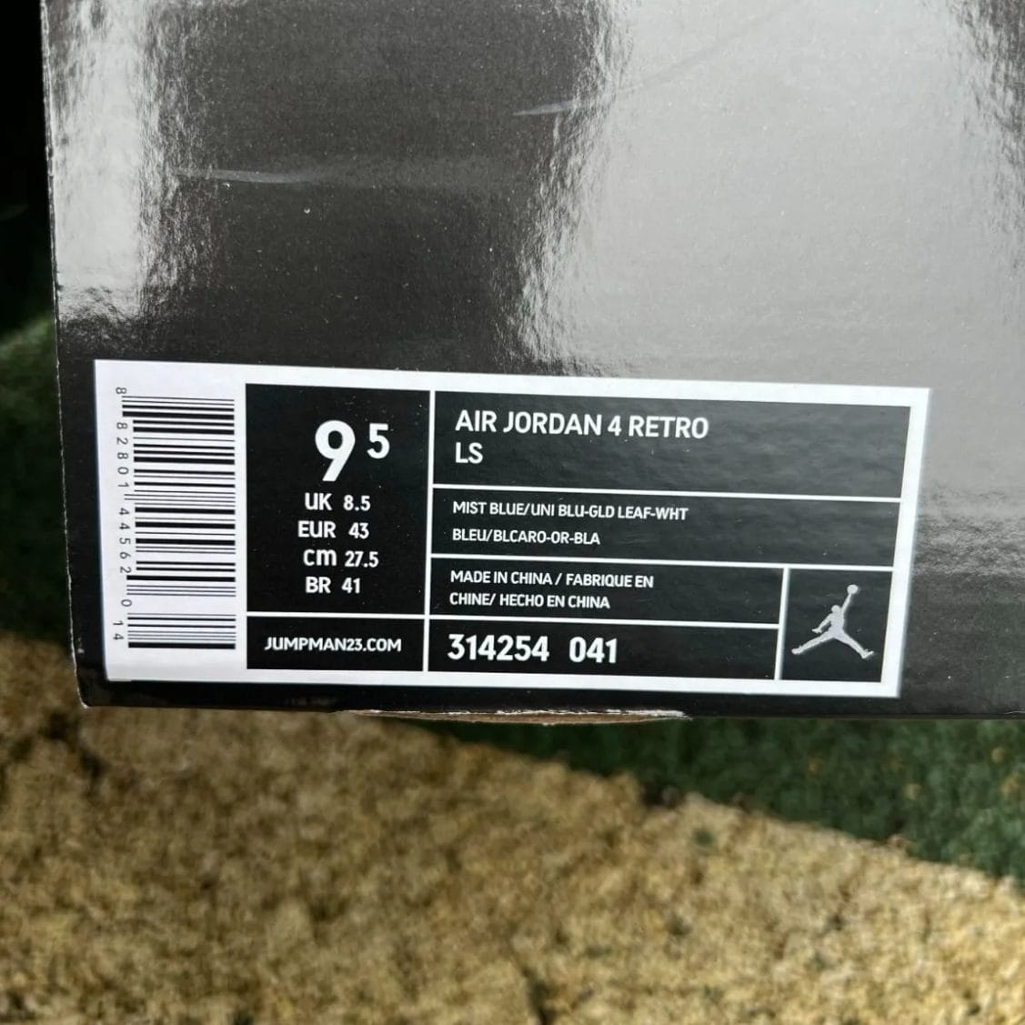Air Jordan 4 LS Mist Blue Shoes Sneakers - Image 16
