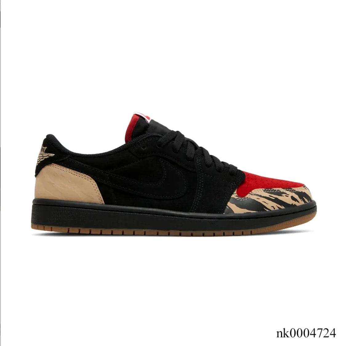 Alternative view of SoleFly x Air Jordan 1 Low OG SP Everglades Shoes Sneakers