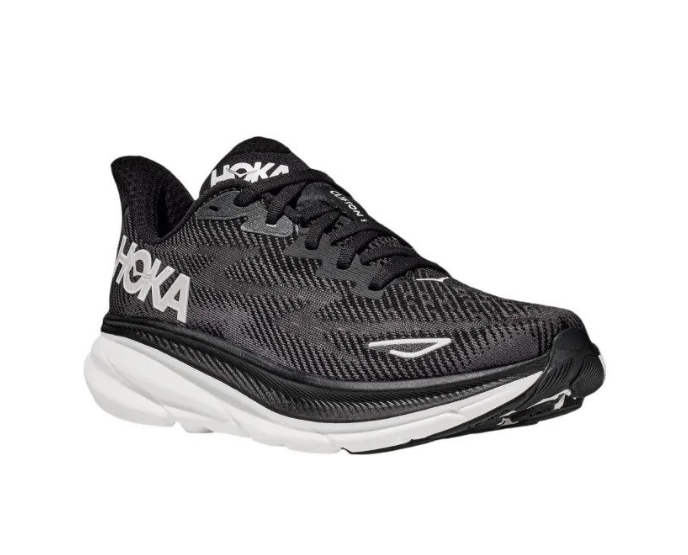 Hoka One One Clifton 9 2E Wide Black White 1132210-BWHT - Image 4
