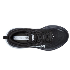 Alternative view of Hoka One One Bondi 8 Black White 1123202-BWHT