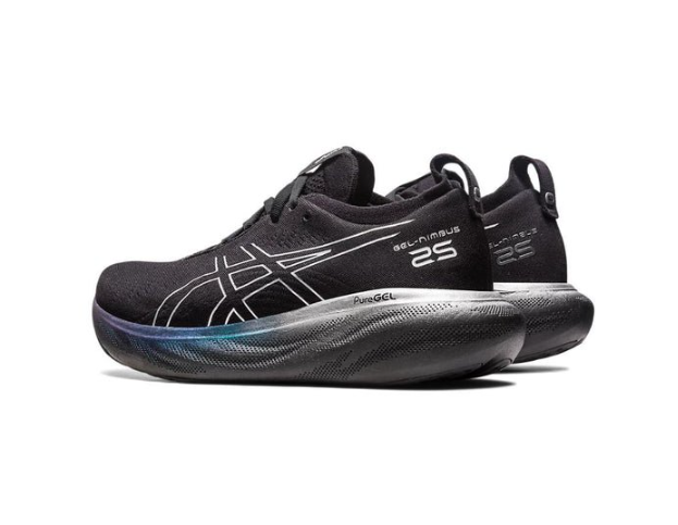Asics Gel Nimbus 25 Platinum Black Pure Silver 1012B435-001 - Image 5