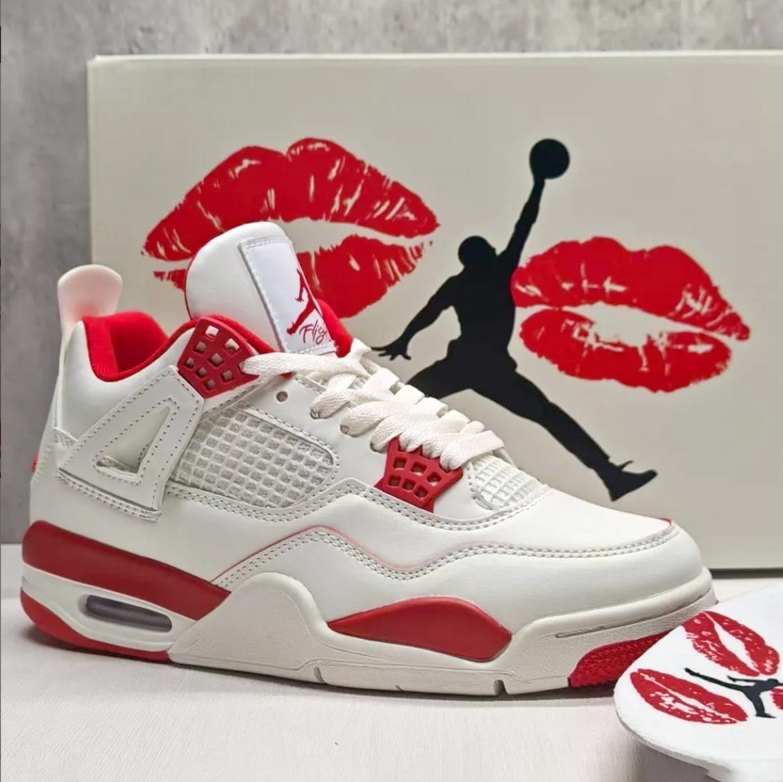 Air Jordan 4 Sierra Red Shoes Sneakers - Image 9