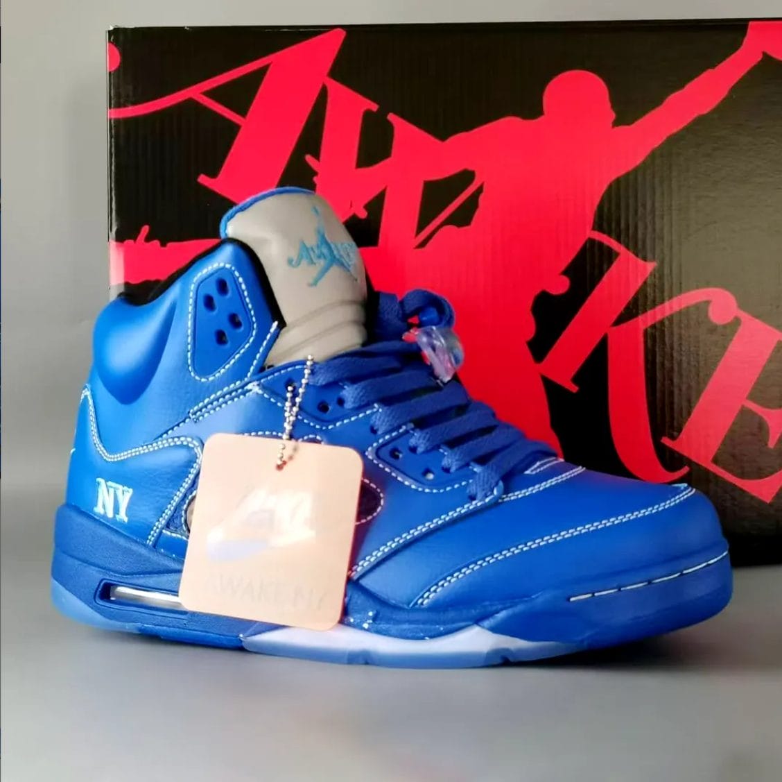 Awake NY x Air Jordan 5 Blueprint Shoes Sneakers - Image 7