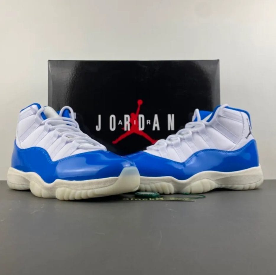 Alternative view of Air Jordan 11 Sport Royal Shoes Sneakers