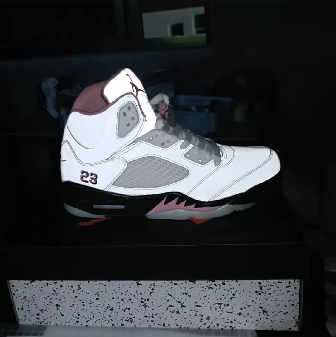 Air Jordan 5 35th Anniversary Medium Soft Pink Shoes Sneakers - Image 5