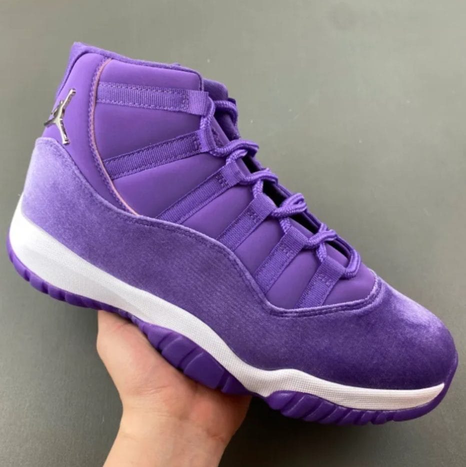 Alternative view of Air Jordan 11 Lavender Purple Shoes Sneaker