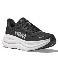 Alternative view of Hoka One One Bondi 9 Black White 1162012-BWHT