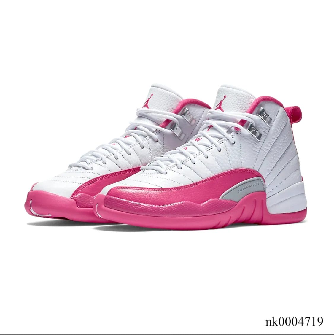 Alternative view of Air Jordan 12 Vivid Pink Shoes Sneakers