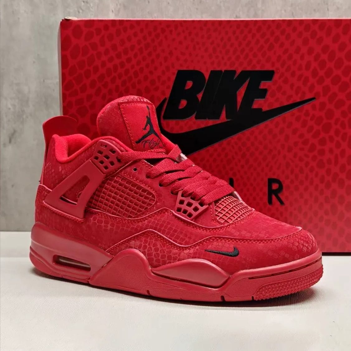 Nigel Sylvester x Air Jordan 4 Red Mamba Shoes Sneakers - Image 9