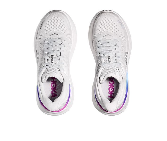 Hoka One One Bondi 9 Cosmic Grey White Mesh 1162012-CYWH - Image 2