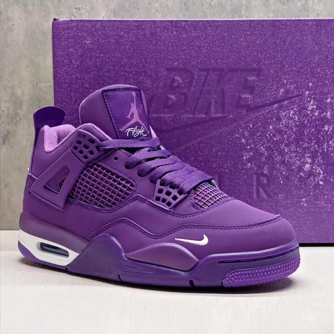 Nigel Sylvester x Air Jordan 4 Purple Shoes Sneakers - Image 10