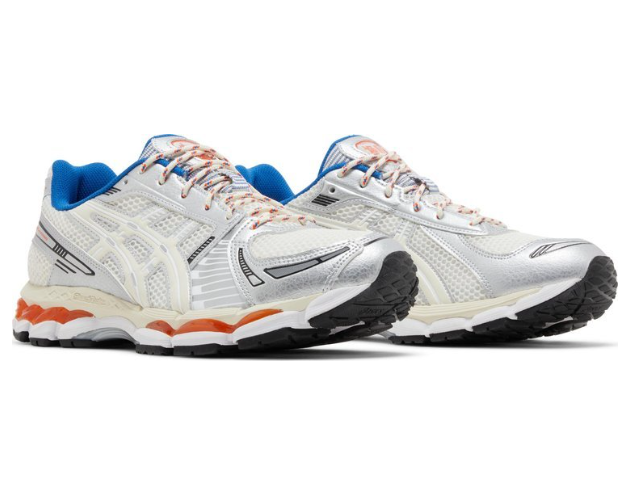 Ronnie Fieg x Asics Gel Kayano 12.1 Cream Blue Orange 1203A555-101 - Image 3