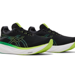 Alternative view of Asics Gel Nimbus 25 Black Lime Zest 1011B547-003