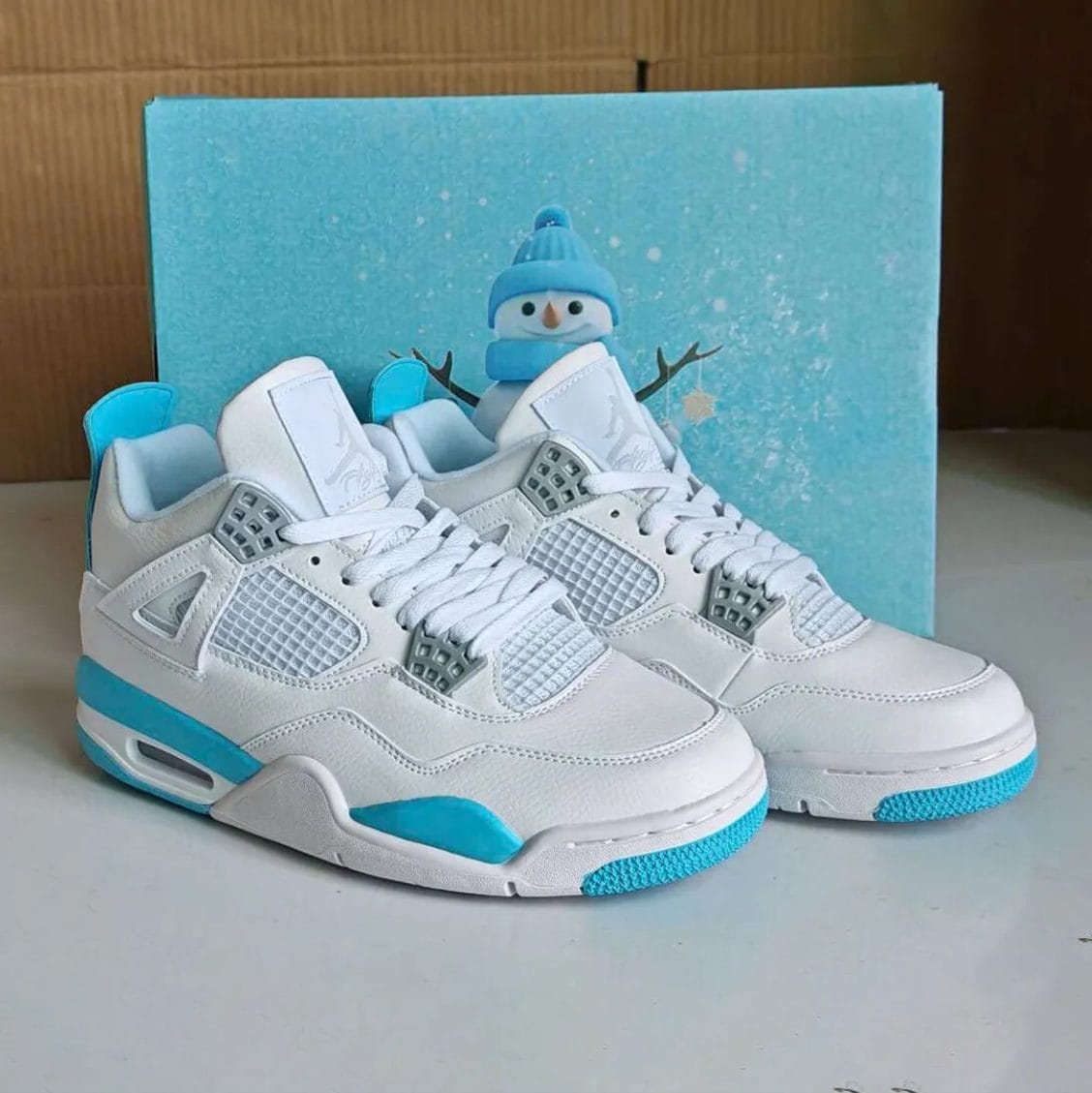 Air Jordan 4 Blue Chill Shoes Sneakers - Image 4