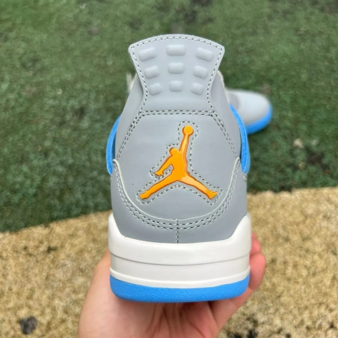 Air Jordan 4 LS Mist Blue Shoes Sneakers - Image 5