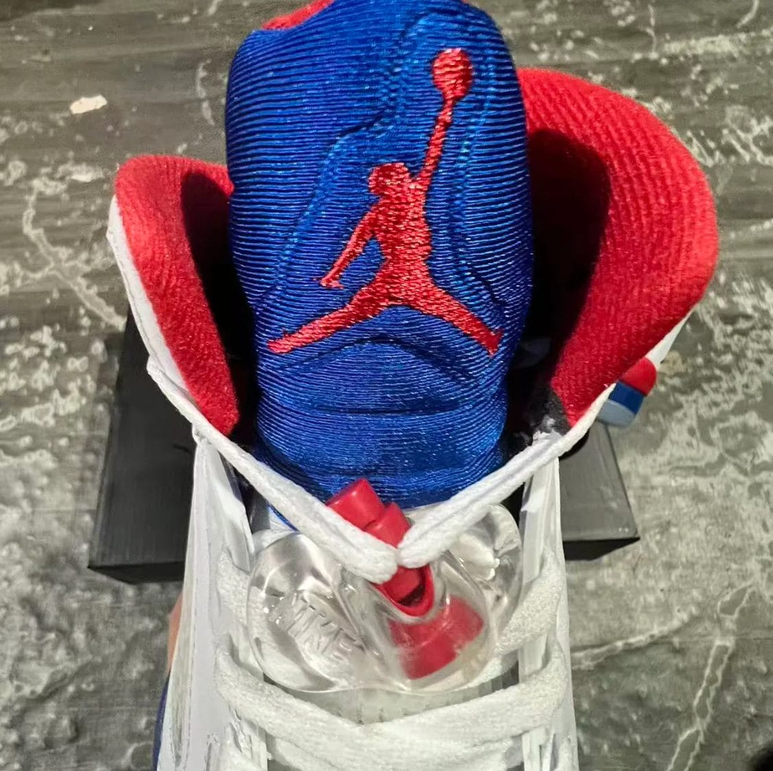 Air Jordan 5 White Blue Red Shoes Sneaker - Image 5