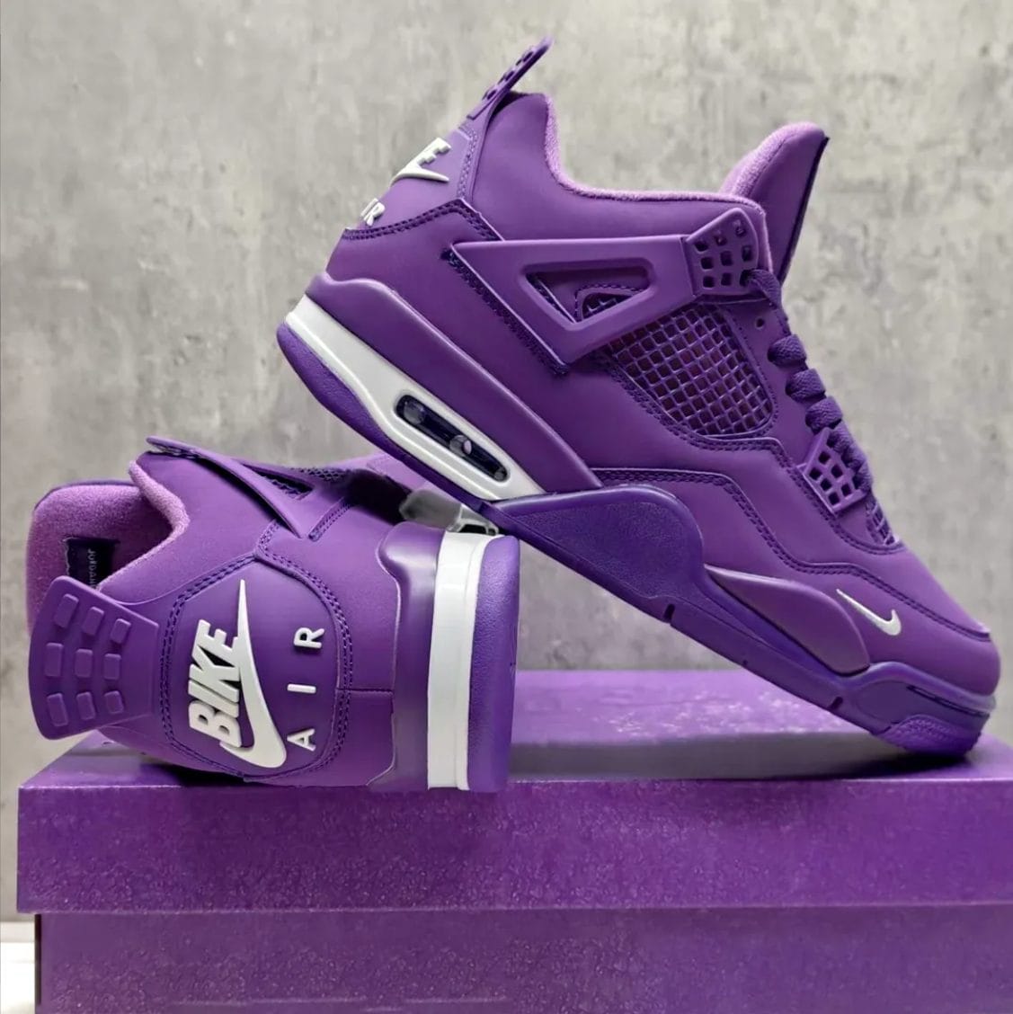 Nigel Sylvester x Air Jordan 4 Purple Shoes Sneakers - Image 12