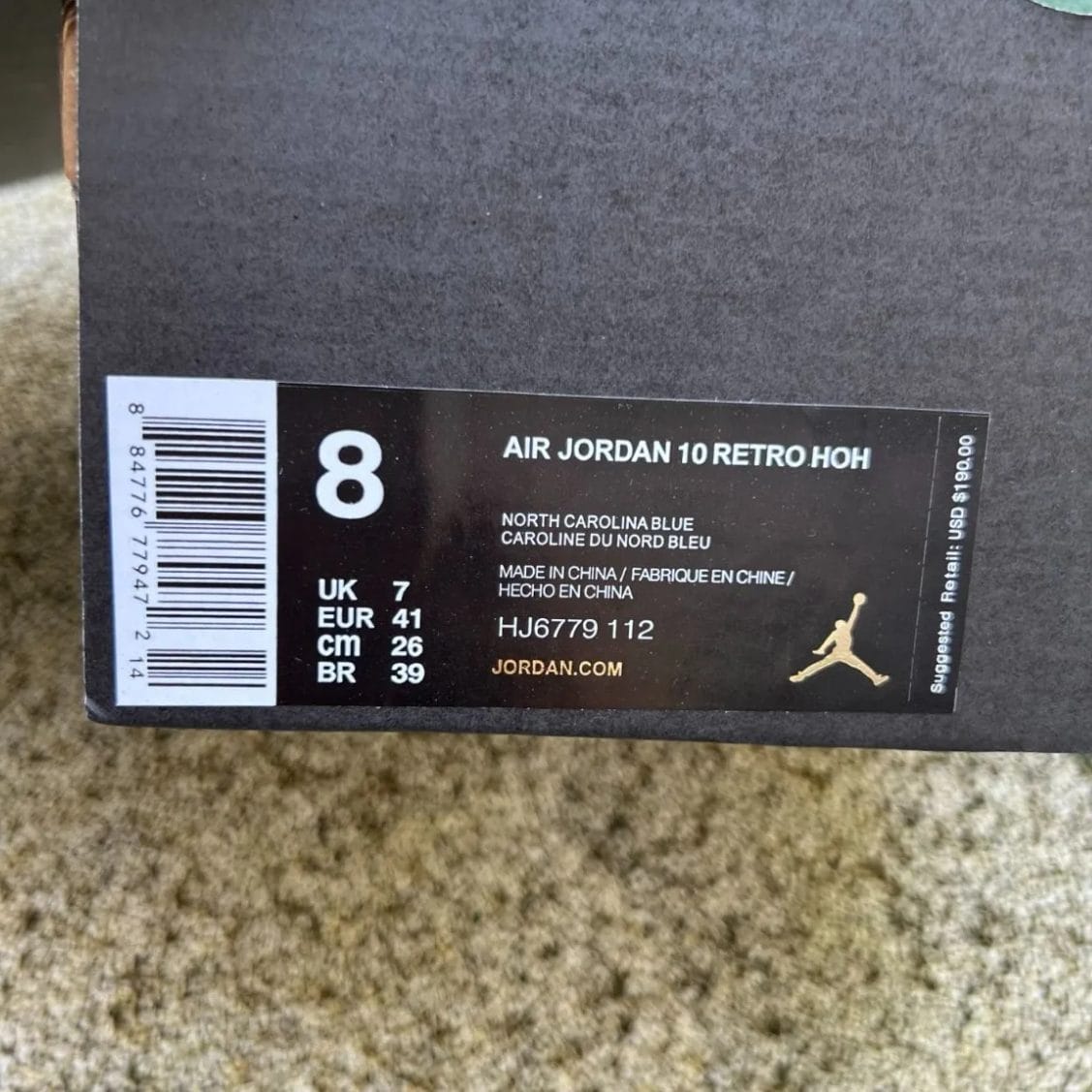 Air Jordan 10 Carolina Blue Yellow Shoes Sneakers - Image 5