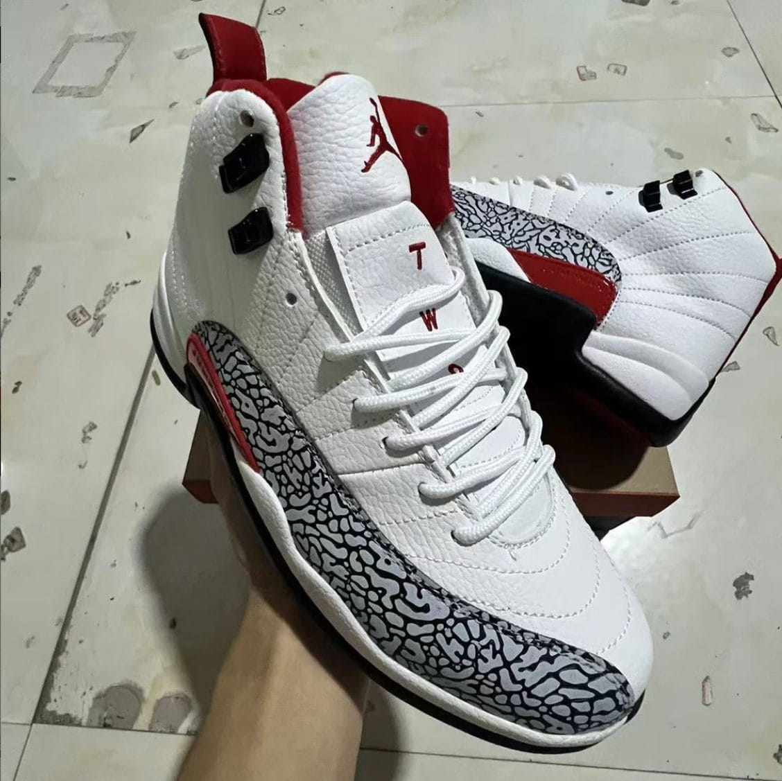 Air Jordan 12 Elephant Print Shoes Sneakers - Image 11