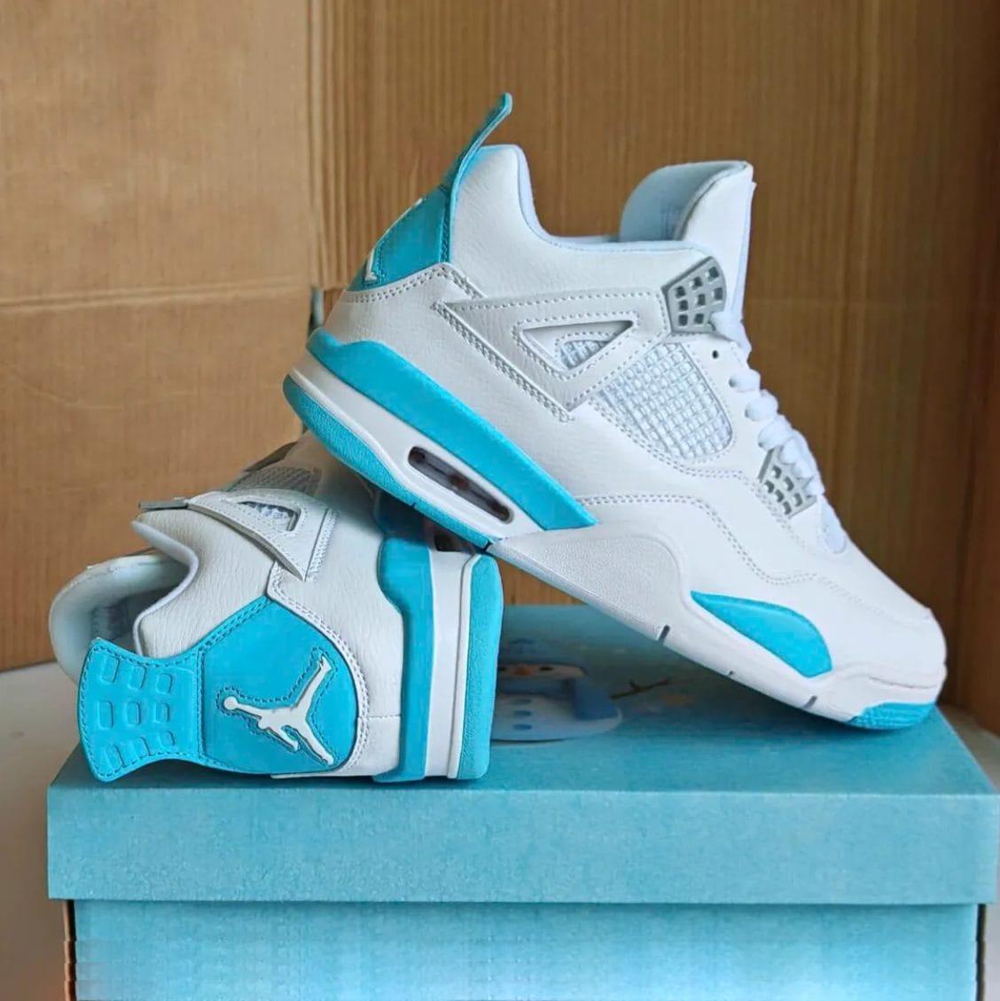 Air Jordan 4 Blue Chill Shoes Sneakers - Image 5