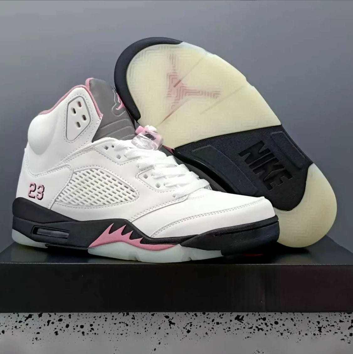 Air Jordan 5 35th Anniversary Medium Soft Pink Shoes Sneakers - Image 8