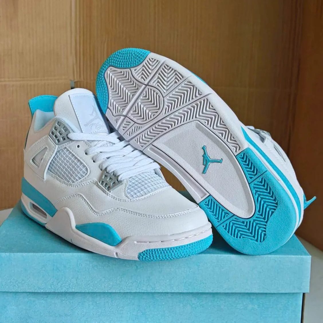 Air Jordan 4 Blue Chill Shoes Sneakers - Image 6