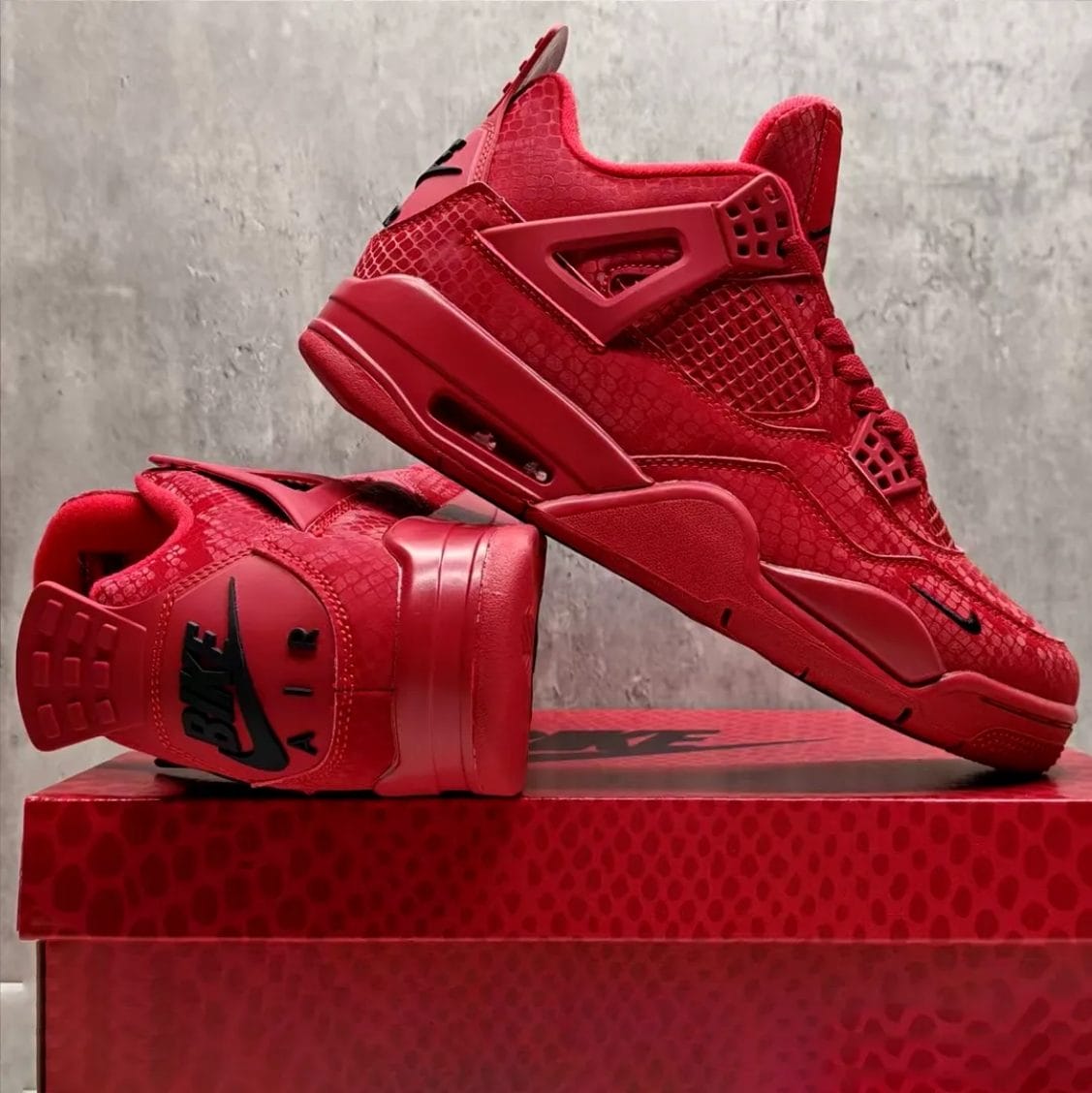Nigel Sylvester x Air Jordan 4 Red Mamba Shoes Sneakers - Image 12