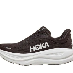 Alternative view of Hoka One One Bondi 9 Black White 1162011-BWHT