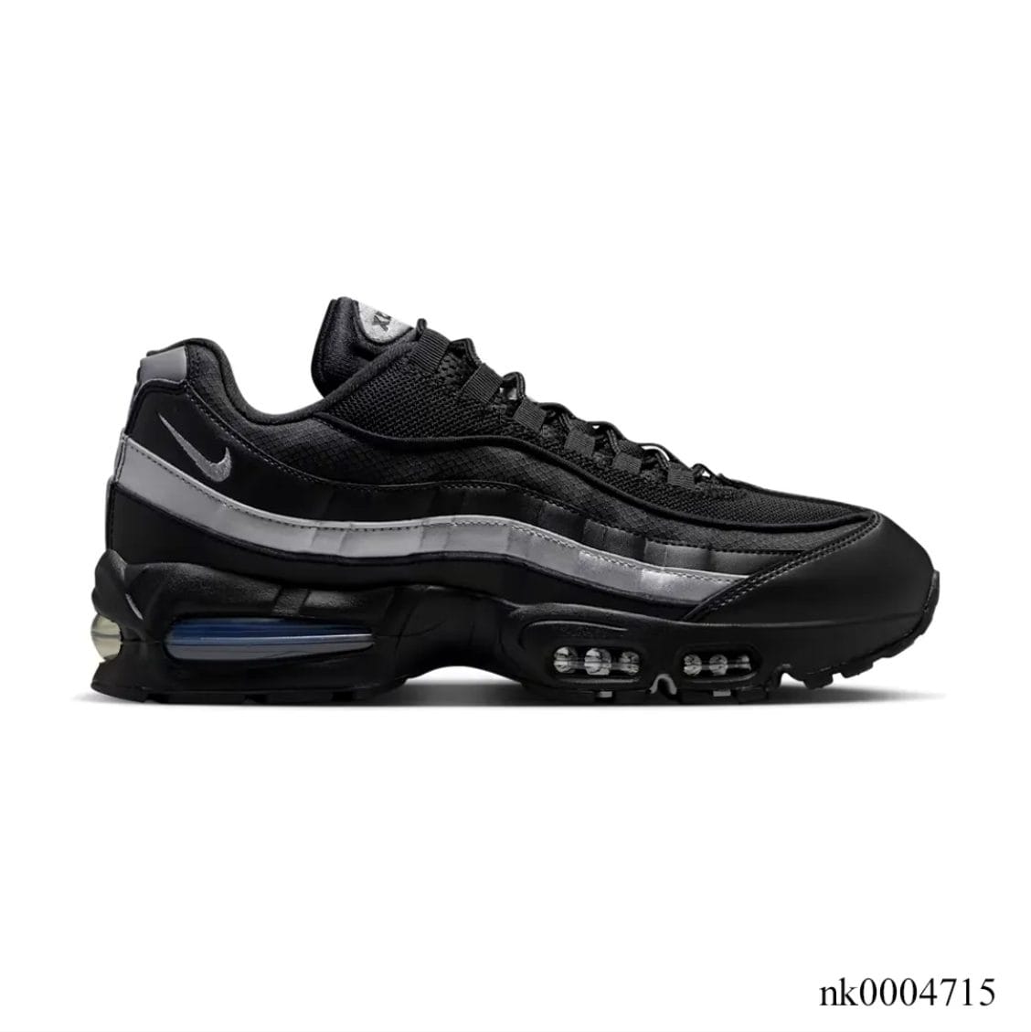 Air Max 95 Big Bubble Black Metallic Silver Shoes Sneakers - Image 6