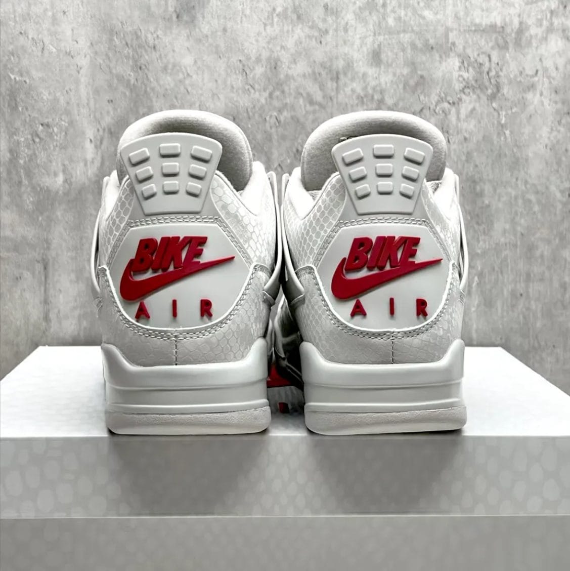 Nigel Sylvester x Air Jordan 4 White Grey Mamba Shoes Sneakers - Image 3