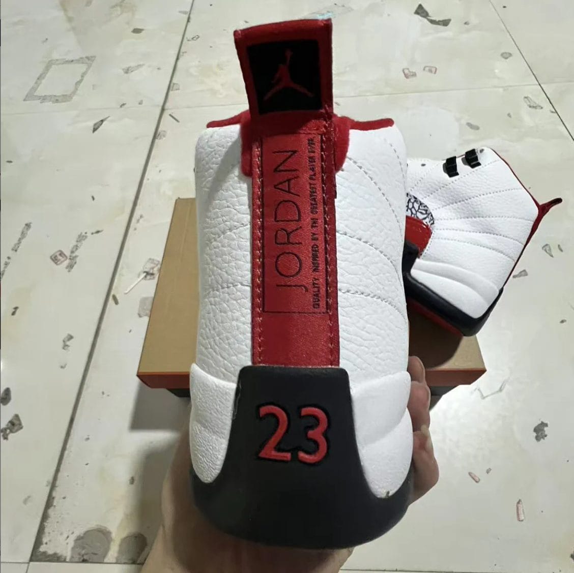 Air Jordan 12 Elephant Print Shoes Sneakers - Image 3