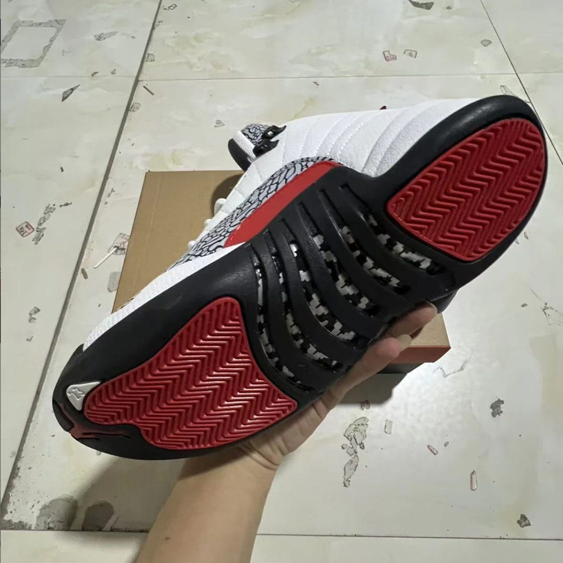 Air Jordan 12 Elephant Print Shoes Sneakers - Image 4