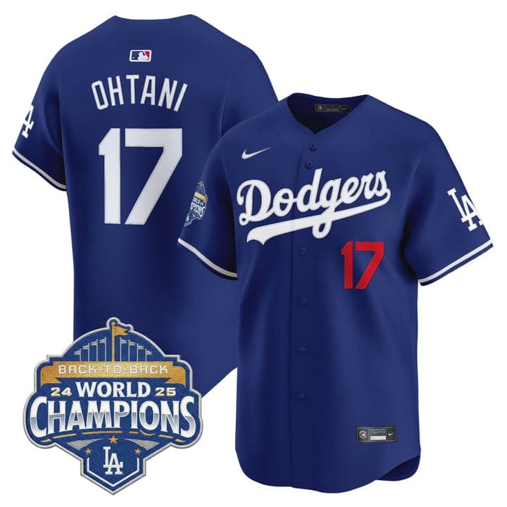 Shohei Ohtani Jersey #17 Dodgers 2025 Back-To-Back Champions Stitched - Image 3