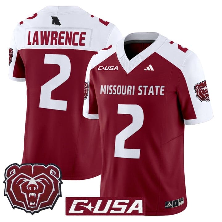 Shomari Lawrence Jersey #2 Missouri State Bears 2025 Limited Stitched - Image 3
