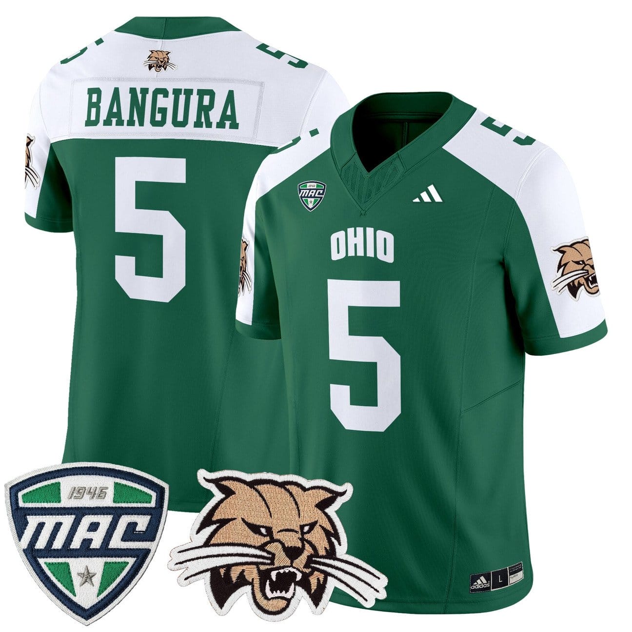 Sieh Bangura Jersey #5 Ohio Bobcats 2025 Vapor Limited Stitched - Image 3
