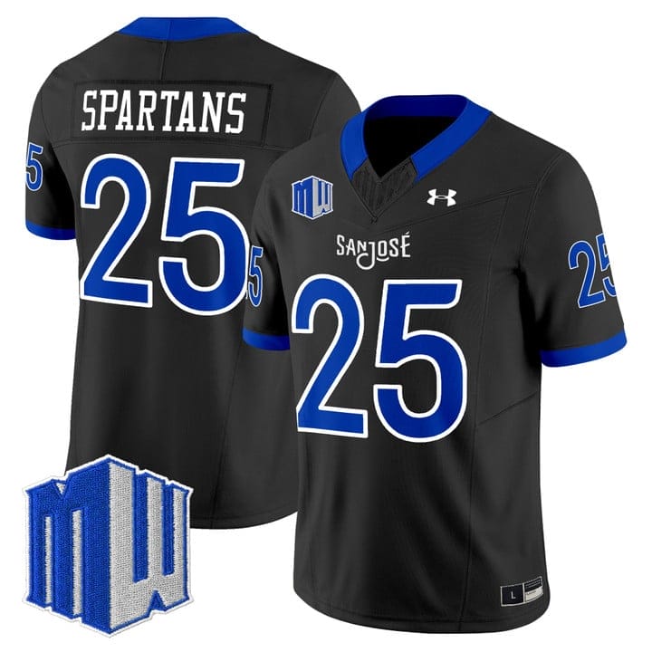 Alternative view of Spartans Jersey #25 San José State Spartans 2025 Limited Stitched