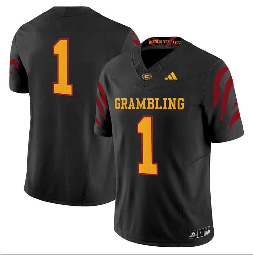 Team Jersey #1 Grambling Tigers 2025 Vapor Limited Stitched - Image 2
