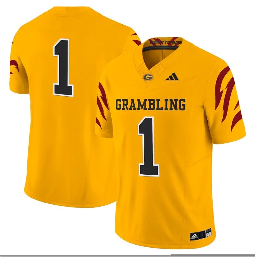 Team Jersey #1 Grambling Tigers 2025 Vapor Limited Stitched - Image 3
