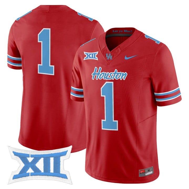 Team Jersey #1 Houston Cougars 2025 Oilers Inspired Limited Stitched - Image 4