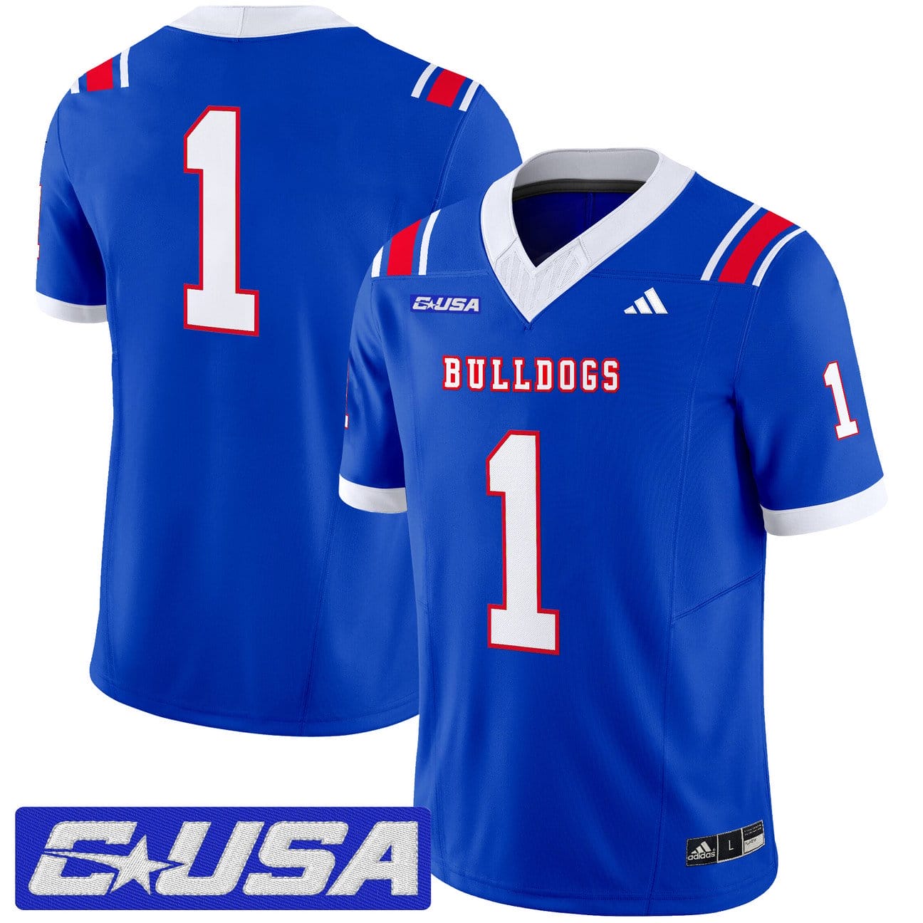 Team Jersey #1 Louisiana Tech Bulldogs 2025 Vapor Limited Stitched - Image 4