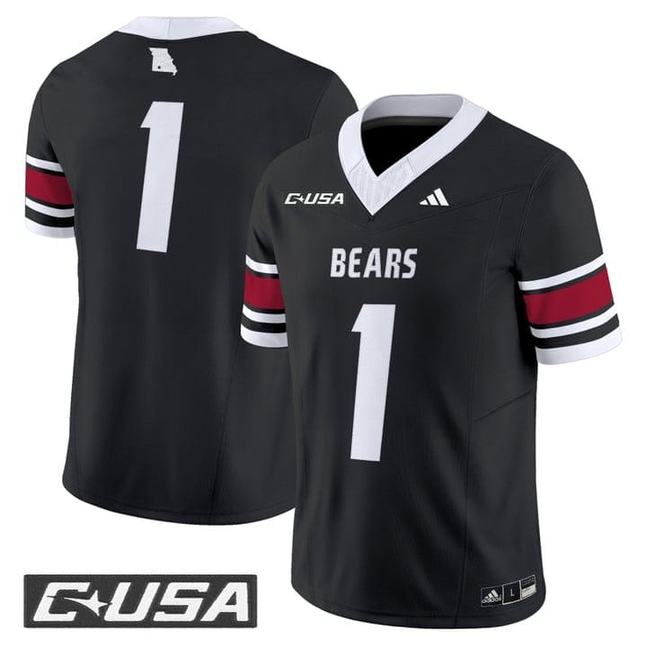 Alternative view of Team Jersey #1 Missouri State Bears 2025 Vapor Limited Stitched
